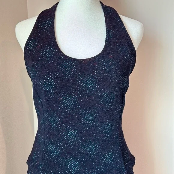 Y2K Scott McClintock halter neck sparkly evening gown Vintage 10P (modern 4-6) - Picture 2 of 16